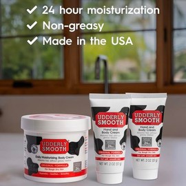 UDDERLY SMOOTH NonGreasy Crema hidratante para manos y cuerpo, 1 kit, 3 unidades