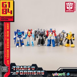 YOLOPARK Transformers Toys 6-Pack G1 Action Figures,Highly Articulated Optimus Prime,Bumblebee,Megatron,Soundwave,Grimlock,Starscream Transformer Toys for Kids Age 8 and Up,No Converting