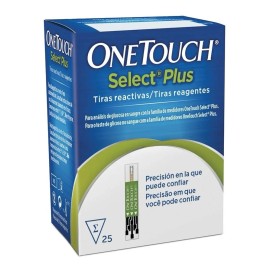 Onetouch Select Plus Flex Caja Con 25 Tiras Para Glucómetro