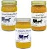 Amish Mustard Assortment - Three 7 Oz Jars - Habenero,