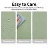 Easy-Going Faux Linen Waterproof Spill-Proof Tablecloth Stain Resistant Round Table