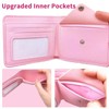 Small Cute Pink Capybara Wallet for Women, Short PU Leather