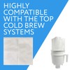Impresa 30 Pack Cold Brew Paper Filter Bags Compatible Replacement