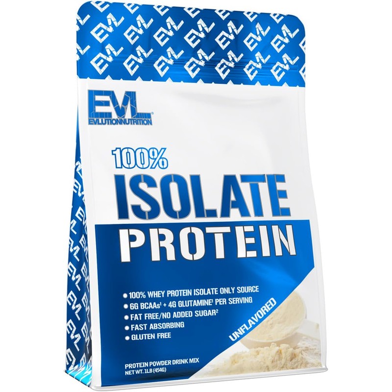 Evlution Nutrition 100% Isolate, Whey Isolate Protein Powder, 25 G