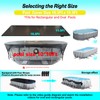 SIHAIAN 10x16Ft Oval Pool Cover with Side Storage for Oval