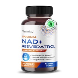 NAD+ RESVERATROL 6000 mg Quercetina 2000 mg Fisetina Pimienta negra - Apoyo al envejecimiento saludable, apoyo a los niveles de energía - Suministro para 120 días - Fabricado en EE. UU.