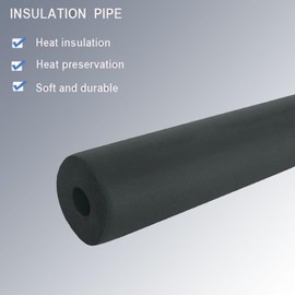 Pipe Insulation Foam Tube 1/4 inch,- 6FT 1/4" Foam Tubing for for Indoor Outdoor Plumbing Pipe, AC Unit, Guitar Stands (1/4" ID X 3/8" OD-6Ft)