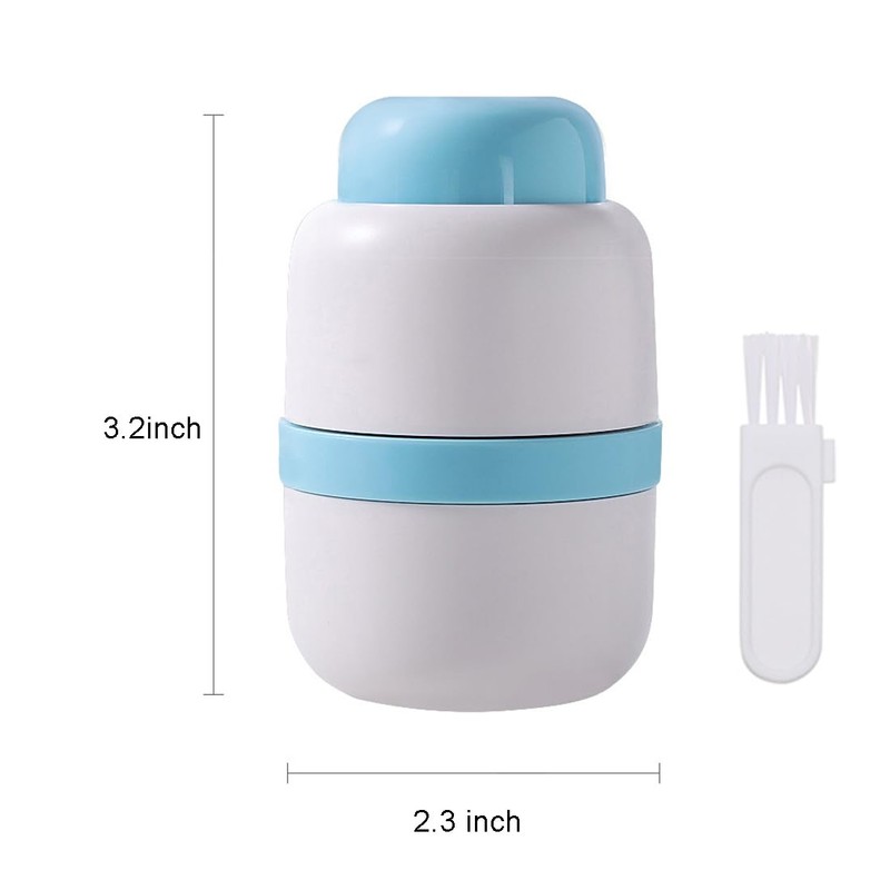 Safety Hidden Blade Pill Cutter and Storage for Splitting Small