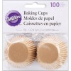 Wilton Mini Baking Cups 100/Pkg - Unbleached