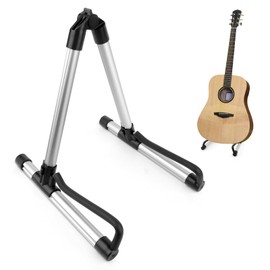 TNOMSNO Universal Guitar Stand, Guitar Stand for Acoustic Guitars, Guitar Stand, Universal Portable Aluminium Alloy Guitar Holder for Acoustic Guitar, Electric Guitar, Bass Guitar