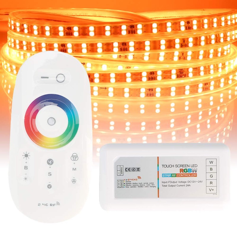 LED RGBW Controller Wireless Touch RF Remote Control for LED