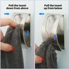 Boao 4 Pieces Self Adhesive Hand Towel Hook Holder Grabber