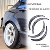 DREAMIZER 4x 2"/50mm Flexible Car Fender Flares Universal Extra Wide
