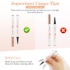 LOPHE Eyebrow Pen with 4 Fork Tip, Long-lasting Waterproof Eyebrow