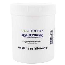 Zeolite Powder 1 Pound - 454 g | Pure | Ultra FINE | Less-Than 20 µm | Clinoptilolite 94%+-3 | Activated | Natural Mineral Dust | Heiltropfen®