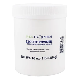 Zeolite Powder 1 Pound - 454 g | Pure | Ultra FINE | Less-Than 20 µm | Clinoptilolite 94%+-3 | Activated | Natural Mineral Dust | Heiltropfen®