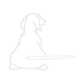 TPZORJX 1 Piece Puppy Wiper Sticker, Reflective Wiper Sticker, Funny Cartoon Dog Tail Car Sticker, Funny Dog Tail Car Wiper Sticker