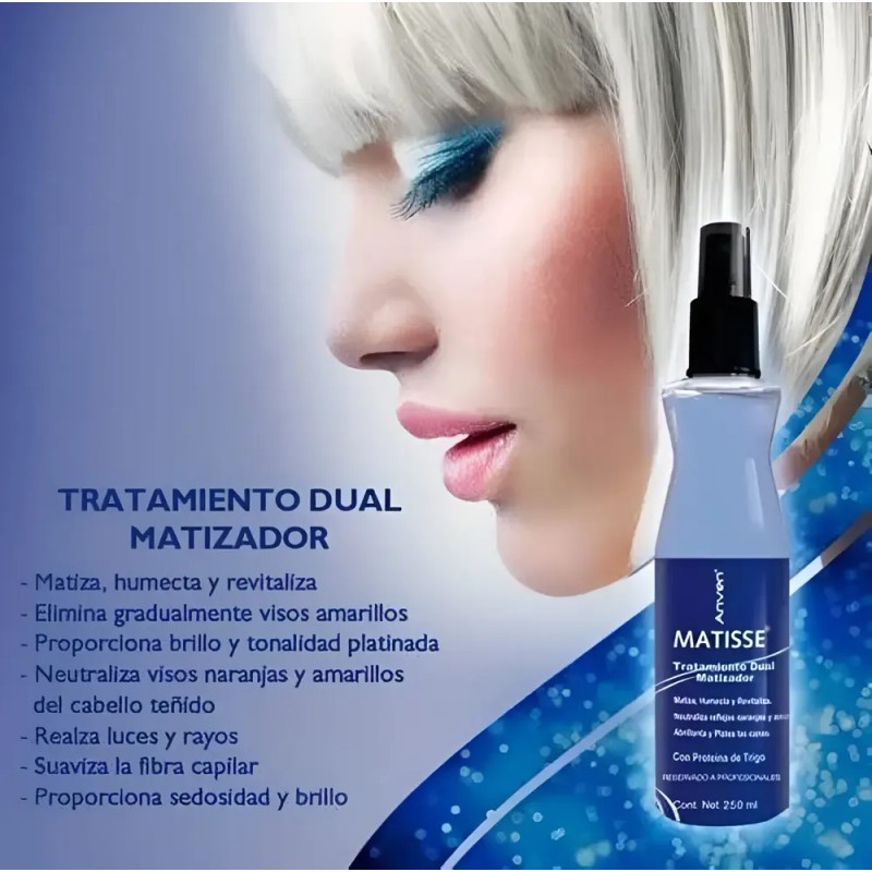 Shampoo Matizador + Tratamiento Dual Sin Enjuague Anven