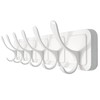 SKOLOO Coat Rack Wall Mount - Wooden White Wall Coat
