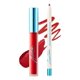 Labial Matte Intense Lip Color Combo Larga Duración Arantza Color Fire Sand