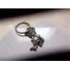 Unbranded 1996 Lead Free Pewter TEDDY BEAR KEY CHAIN NEW