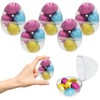 Easter Eggs Filled with Chocolate Eggs, Multicolored Foil Wrapped Milk