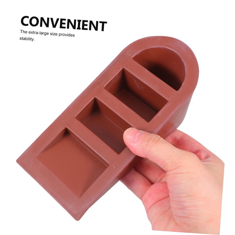 ULTECHNOVO Heavy Duty Rubber Door Stopper Wedge Extra Large Design
