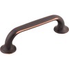 Top Knobs TK593BSN Mercer Collection 3-3/4" Oculus Oval Pull, Brushed