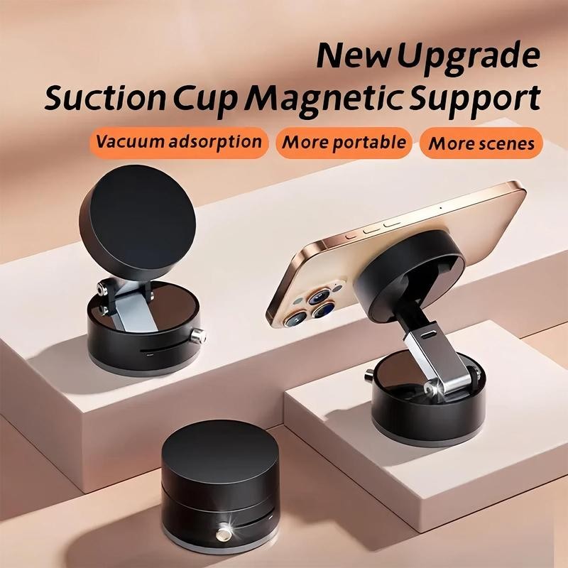 Magnetic Phone Car Holder,Suction Cup Holder,Manual Magnetic Vacuum Adsorption Car