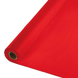40 X 100 Ft Plastic Heavy Duty Banquet Roll Red by Tablemate