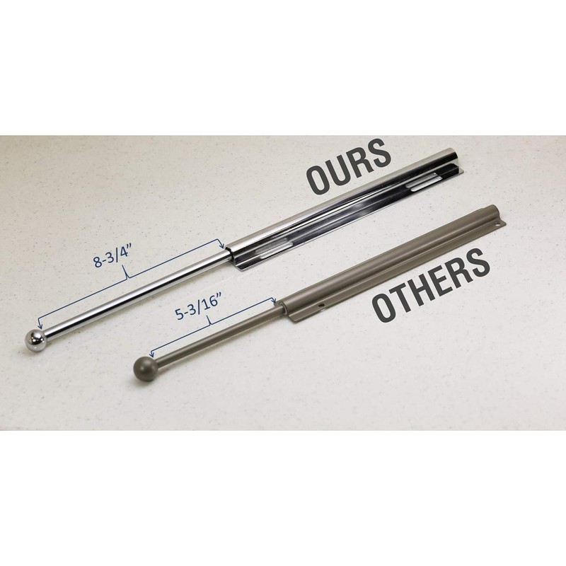 12" Valet Rod Standard for Closet Satin Nickel SN Metal