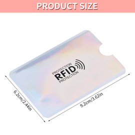 Xzeemo 10 x Credit Card Case, RFID Blocker Card Case, RFID Blocking NFC Protective Cases, RFID NFC Blocker Protective Case Shielding Protection, Protection Card Against Data Theft & Money Withdrawal