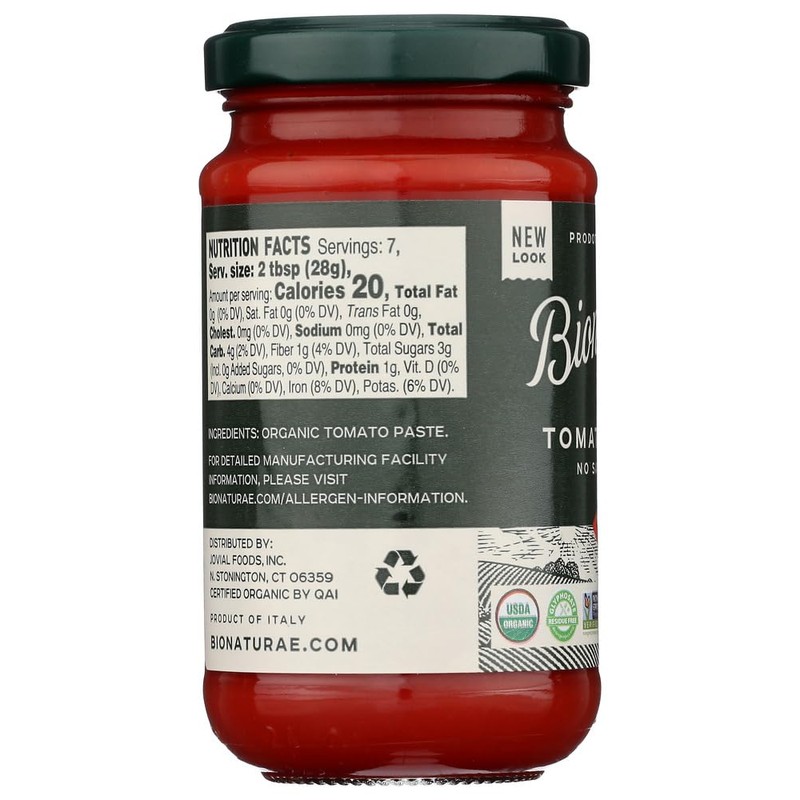 Bionaturae Tomato Paste - Organic - 7 oz - case