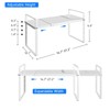 KIKIBRO Expandable Cabinet Shelf Organizer, Stackable Kitchen Pantry Counter Storage,