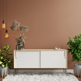 Amig - Furniture Lock for Sliding Doors | Safety Latch with Hooks | Includes 2 Keys | Suitable for Kitchen, Bathroom, Office | Nickel Plated