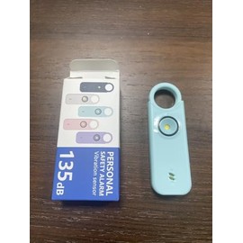 SafeBuddy Personal Alarm for Women - Designed by Women Extra Loud Double Speakers Alarm with Strobe Light, Rechargeable - Personal Alarms and Premium Keychain (Aqua Blue)