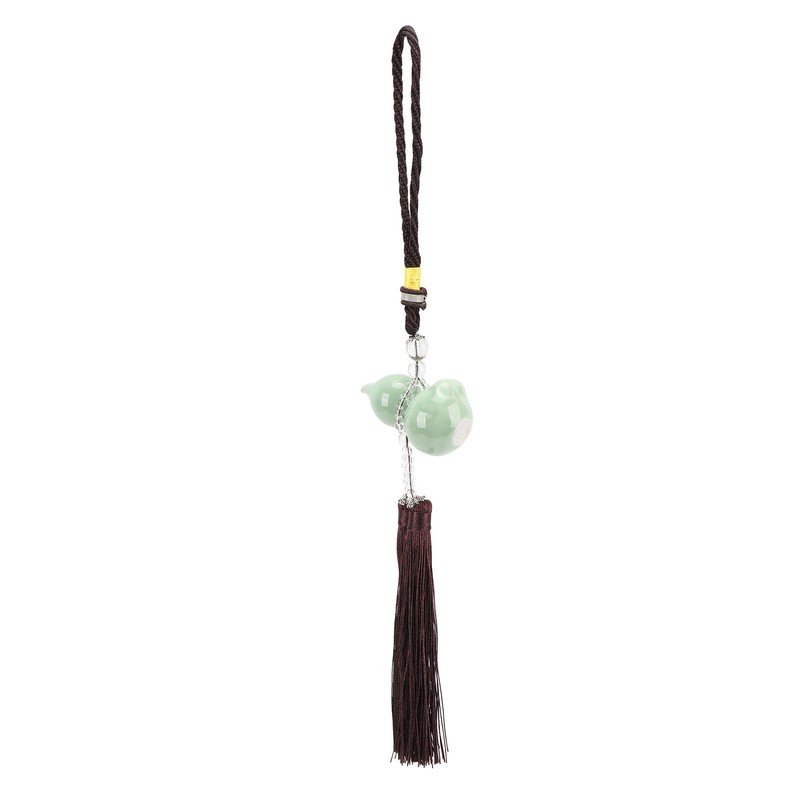 Gourd Key Chain Porcelain Beads DIY Attractive Decorative Light Weight