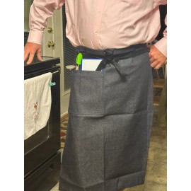 Levi 32" Long Bistro Apron Selvage Denim Pocket Kitchen Cook Grill Chef Waiter Server