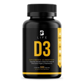 Vitamina D3 5000 UI B-Life | 300 Cápsulas | Salud Ósea, Inmunidad y Energía Natural