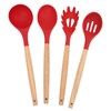 12 PCS Kitchen Cooking Utensils Set Ergonomic Wooden Handle Silicone