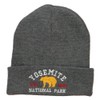 Yosemite National Park Embroidered Long Beanie - Dk Grey OSFM