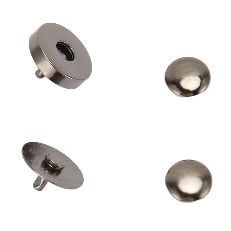 50 Sets Magnetic Button Clasp Snaps 18x5mm High Hardness Alloy