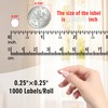 PARLAIM White Dot Stickers 1/4 Inch Permanent Color Coding Sticker
