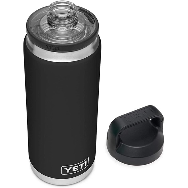YETI Rambler Bottle with Chug Cap, Black, 26 oz (760