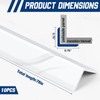 10 Pack 78 Inch Tile Edge L Trims, White Wall