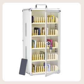 lesolar Upgraded 60 Slots Cell Phone Locker, Wall Mounted Phone Cabinet