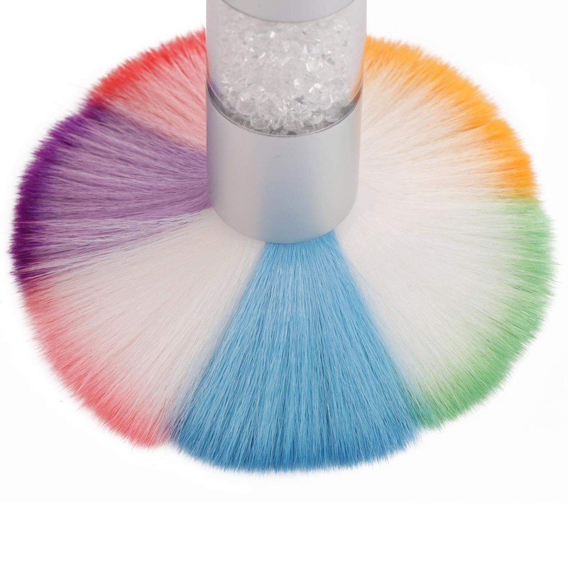 2 cepillos de uñas para uñas de gel acrílico UV