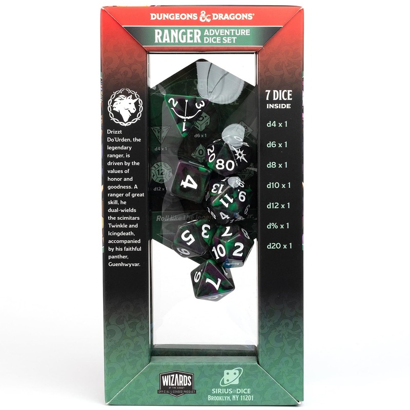D&D Adventure Dice (Legend of Drizzt)