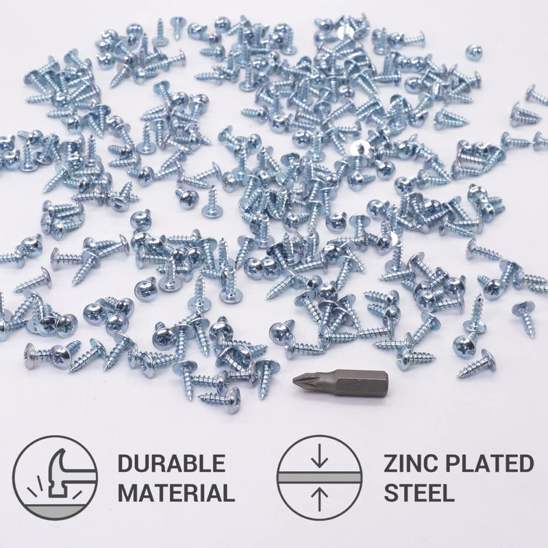 SKIR'CO (Pack of 500) Galvanised Steel 3.0 x 10mm Silver