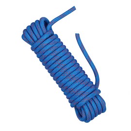 NorthPada 10mm 10 Meter Nylon Rock Static Climbing Rope Boat Anchor Marine Rope Dock Lines Arborist Tree Rope Hoist Rigging Line Blue